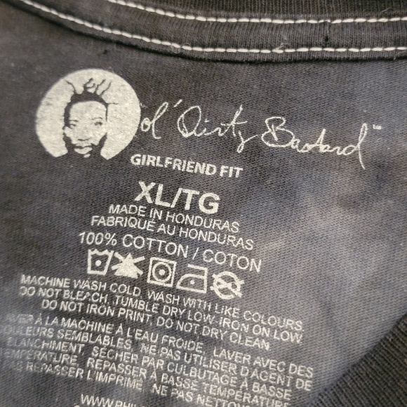 ☆Ol Dirty Bastard☆ Men's (XL/TG) Black Tee - Picture 7 of 7